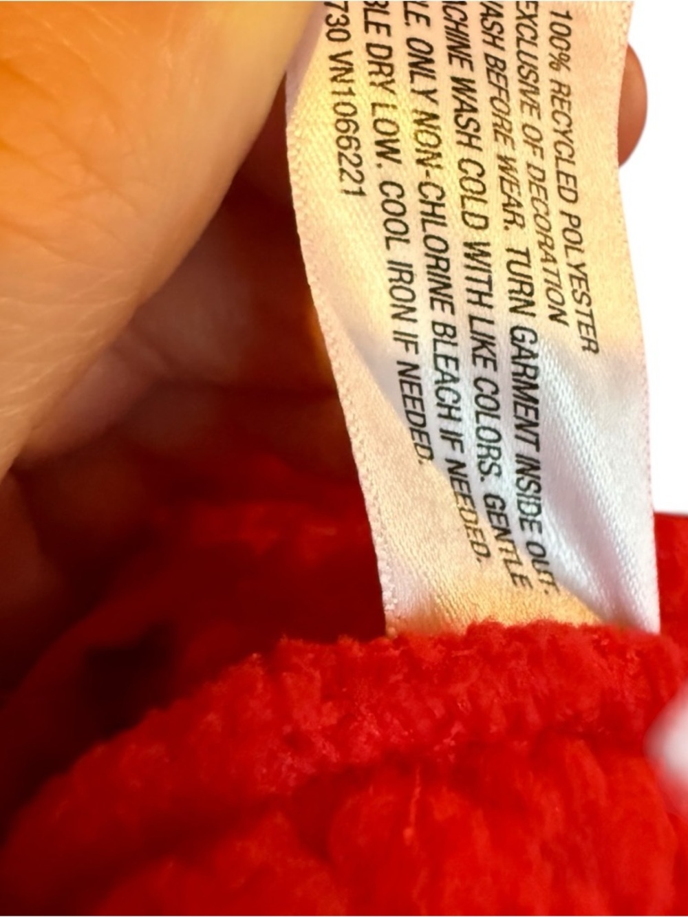 Wondershop Red Sherpa Half-Zip Pullover - Picture 8 of 8